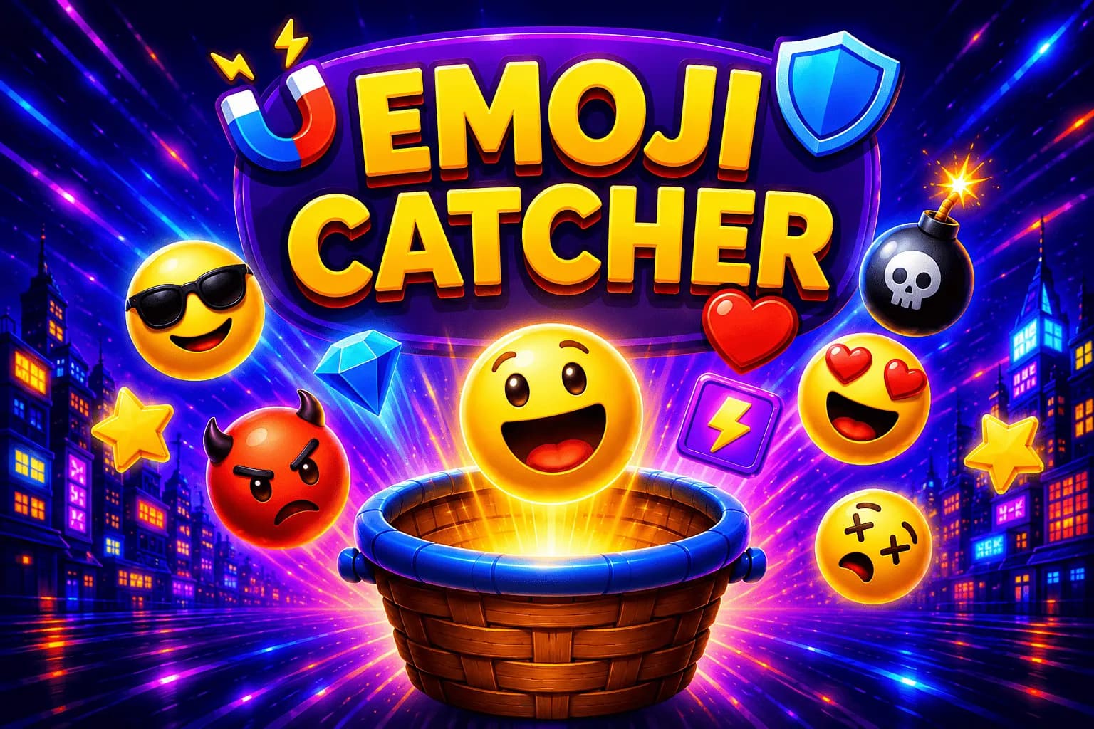 Emoji Catcher Preview Image | Games.Cloudz.Fun